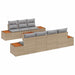Set de canapele pentru grădină cu pernă 8 pcs Bej Rattan poli - WALTI WALTI