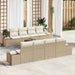 Set de canapele pentru grădină cu pernă 9 pcs Bej Rattan poli - WALTI WALTI