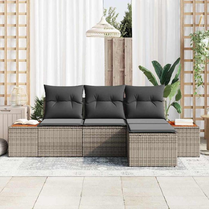 cu pernă Ajustabil 4 pcs Gri 239 x 117 x 37 cm - WALTI WALTI