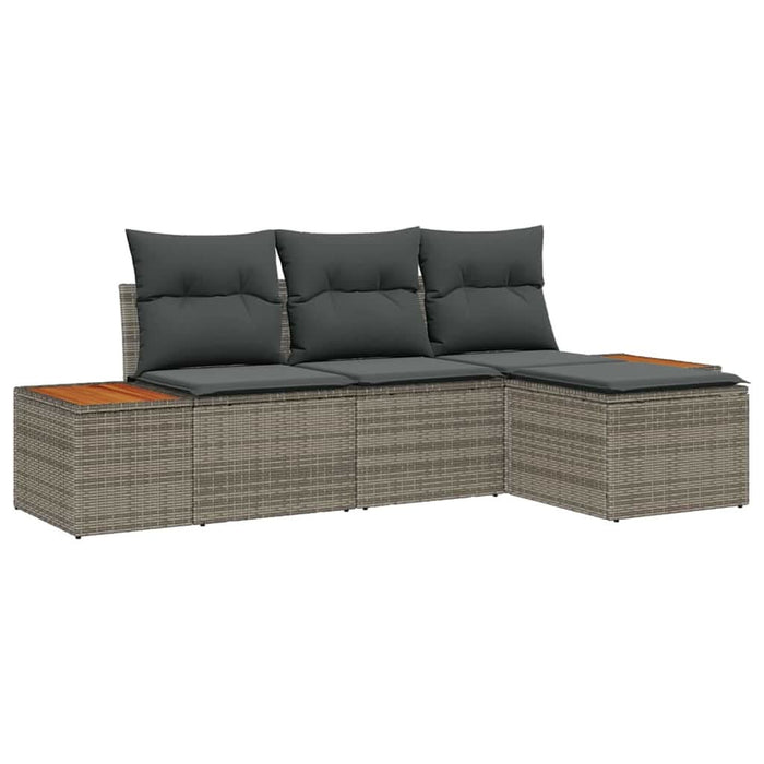 cu pernă Ajustabil 4 pcs Gri 239 x 117 x 37 cm - WALTI WALTI