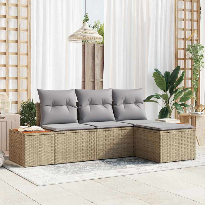 cu pernă Ajustabil 4 pcs Bej 239 x 117 x 37 cm - WALTI WALTI