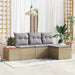 cu pernă Ajustabil 4 pcs Bej 239 x 117 x 37 cm - WALTI WALTI