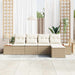 Set de canapele pentru grădină cu pernă 5 pcs Bej Rattan poli - WALTI WALTI