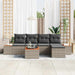 Set de canapele pentru grădină cu pernă 6 pcs Gri Rattan poli - WALTI WALTI