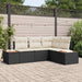 Set de canapele pentru grădină 5 buc. Negru Rattan poli - WALTI WALTI