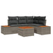 Set de canapele pentru grădină cu pernă 5 pcs Gri Rattan poli - WALTI WALTI