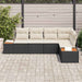 Set de canapele pentru grădină 5 buc. Negru Rattan poli - WALTI WALTI