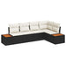 Set de canapele pentru grădină 5 buc. Negru Rattan poli - WALTI WALTI