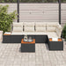 Set de canapele pentru grădină 6 buc. Negru Rattan poli - WALTI WALTI