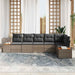 Set de canapele pentru grădină cu pernă 6 pcs Gri Rattan poli - WALTI WALTI