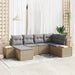 Set de canapele pentru grădină cu pernă 6 pcs Bej Rattan poli - WALTI WALTI