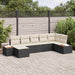 Set de canapele pentru grădină cu pernă 7 pcs Negru Rattan poli - WALTI WALTI
