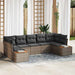 Set de canapele pentru grădină cu pernă 7 pcs Gri Rattan poli - WALTI WALTI
