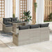 Set de canapele pentru grădină 6 pcs Gri deschis Rattan poli - WALTI WALTI