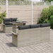 Set de canapele pentru grădină 6 pcs Gri deschis Rattan poli - WALTI WALTI
