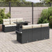 Set de canapele pentru grădină cu pernă 7 pcs Negru Rattan poli - WALTI WALTI