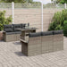Set de canapele pentru grădină cu pernă 7 pcs Gri Rattan poli - WALTI WALTI