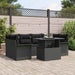 Set de canapele pentru grădină cu pernă 7 pcs Negru Rattan poli - WALTI WALTI