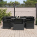 Set de canapele pentru grădină cu pernă 7 pcs Negru Rattan poli - WALTI WALTI