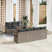 Set de canapele pentru grădină cu pernă 8 pcs Gri Rattan poli - WALTI WALTI