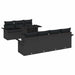 Set de canapele pentru grădină cu pernă 8 pcs Negru poliratan - WALTI WALTI