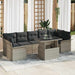 Set de canapele pentru grădină 8 pcs Gri deschis Rattan poli - WALTI WALTI