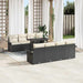 Set de canapele pentru grădină cu pernă 9 pcs Negru Rattan poli - WALTI WALTI