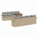 Set de canapele pentru grădină cu pernă 9 pcs Bej Rattan poli - WALTI WALTI