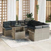Set de canapele pentru grădină 9 pcs Gri deschis Rattan poli - WALTI WALTI