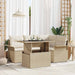 Set de canapele pentru grădină cu pernă 5 pcs Bej Rattan poli - WALTI WALTI