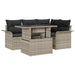 Set de canapele pentru grădină 5 pcs Gri deschis Rattan poli - WALTI WALTI