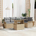 Set de canapele pentru grădină cu pernă 6 pcs Bej Rattan poli - WALTI WALTI