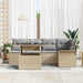 Set de canapele pentru grădină cu pernă 6 pcs Bej Rattan poli - WALTI WALTI