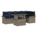 Set de canapele pentru grădină cu pernă 6 pcs Gri Rattan poli - WALTI WALTI