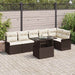 Set de canapele pentru grădină cu pernă 7 pcs Maro Rattan poli - WALTI WALTI