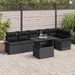 Set de canapele pentru grădină cu pernă 7 pcs Negru Rattan poli - WALTI WALTI