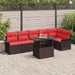 Set de canapele pentru grădină cu pernă 7 pcs Maro Rattan poli - WALTI WALTI