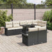 Set de canapele pentru grădină cu pernă 9 pcs Negru Rattan poli - WALTI WALTI