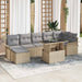 Set de canapele pentru grădină cu pernă 8 pcs Bej Rattan poli - WALTI WALTI