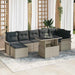 Set de canapele pentru grădină 8 pcs Gri deschis Rattan poli - WALTI WALTI