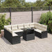 Set de canapele pentru grădină 10 pcs Negru Rattan poli - WALTI WALTI