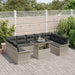 Set de canapele pentru grădină 10 pcs Gri deschis Rattan poli - WALTI WALTI