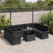 Set de canapele pentru grădină 10 pcs Negru Rattan poli - WALTI WALTI