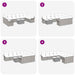 Set de canapele pentru grădină cu pernă 11 pcs Gri Rattan poli - WALTI WALTI