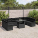 Set de canapele pentru grădină 11 pcs Negru Rattan poli - WALTI WALTI