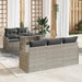 Set de canapele pentru grădină 6 pcs Gri deschis Rattan poli - WALTI WALTI