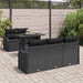 Set de canapele pentru grădină cu pernă 6 pcs Negru Rattan poli - WALTI WALTI
