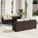Set de canapele pentru grădină cu pernă 7 pcs Maro Rattan poli - WALTI WALTI