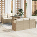 Set de canapele pentru grădină cu pernă 7 pcs Bej Rattan poli - WALTI WALTI