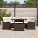 Set de canapele pentru grădină cu pernă 7 pcs Maro Rattan poli - WALTI WALTI